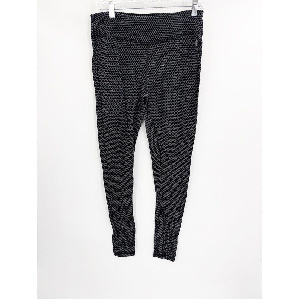 Smartwool Merino 250 Base Layer Bottom Leggings Black Grey Dot Womens Large - Picture 3 of 11